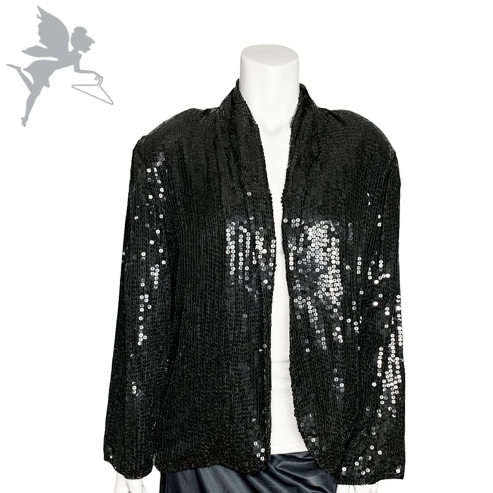** SOLD ** VINTAGE AT ONCE Sequin Blazer - Picture 1 of 6